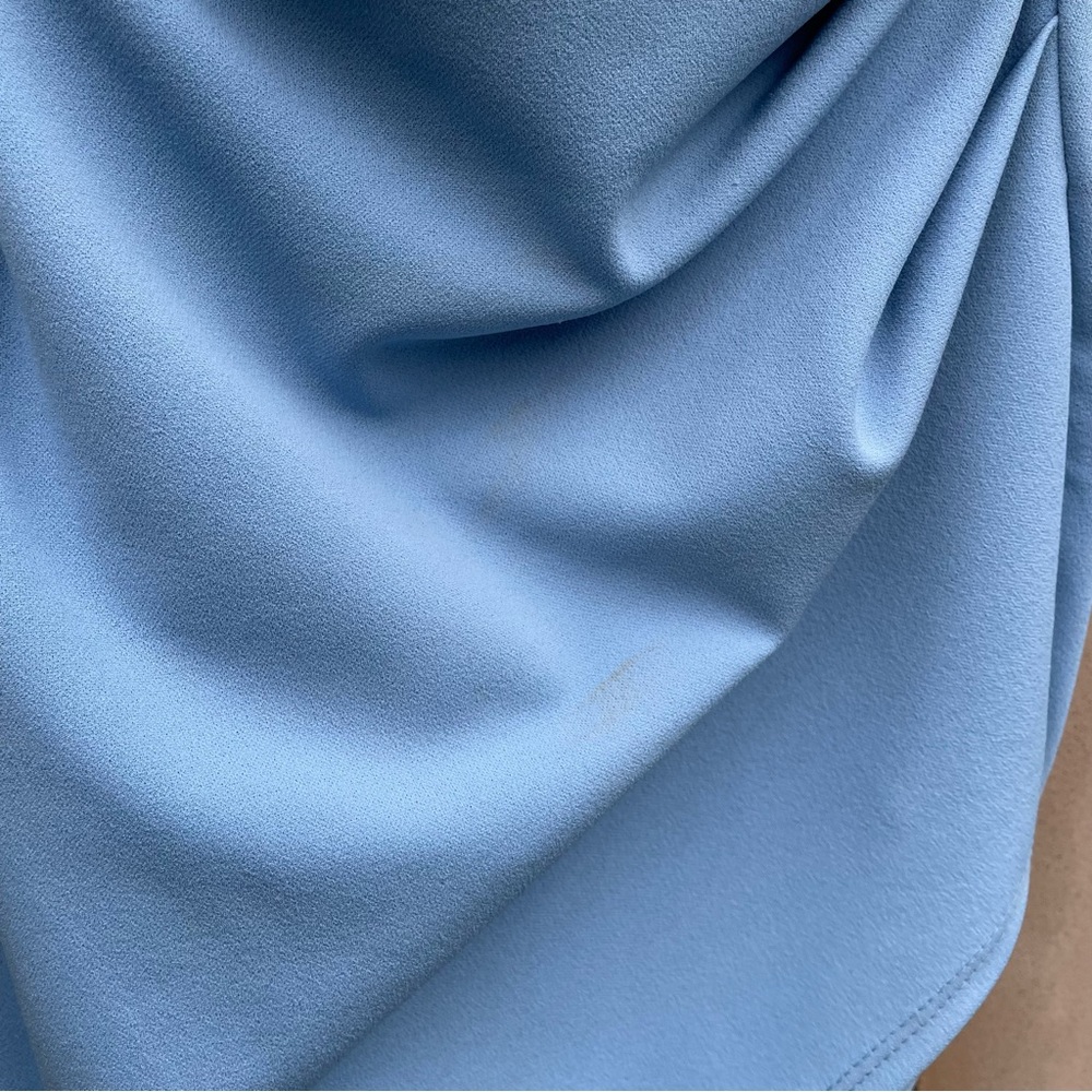 Windsor Wrapped in Stylish Blue Crepe Dress - Picture 5 of 7